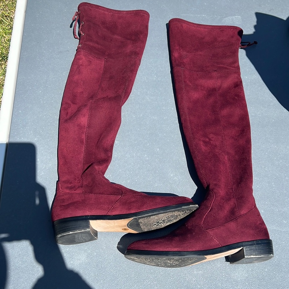 Vince Camuto over the knee suede boots